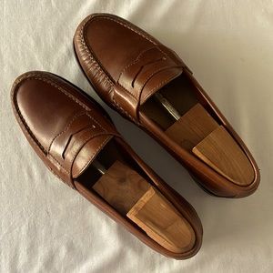 Cole Haan Classic Penny Loafer constructed with Natural Calfskin Leather 9.5M